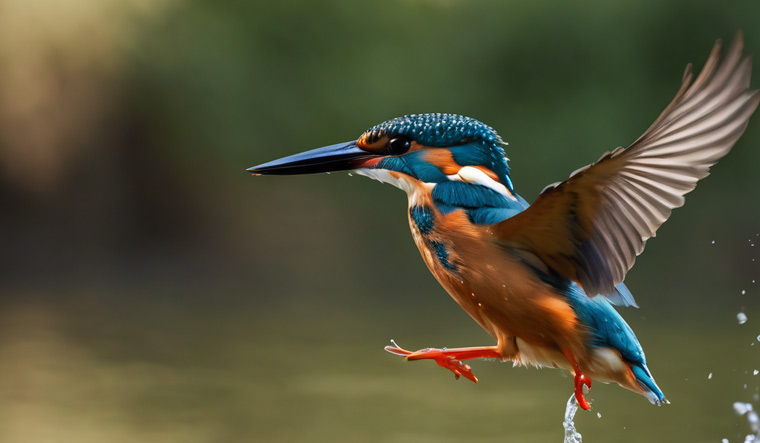 How kingfishers dive headfirst without damaging their brains - The Week