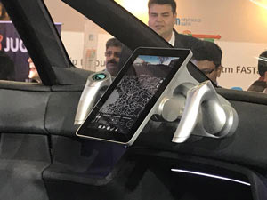 The interior of the Uniti One car