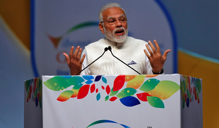 PM Modi speaks at an earlier edition of Vibrant Gujarat summit | Reuters