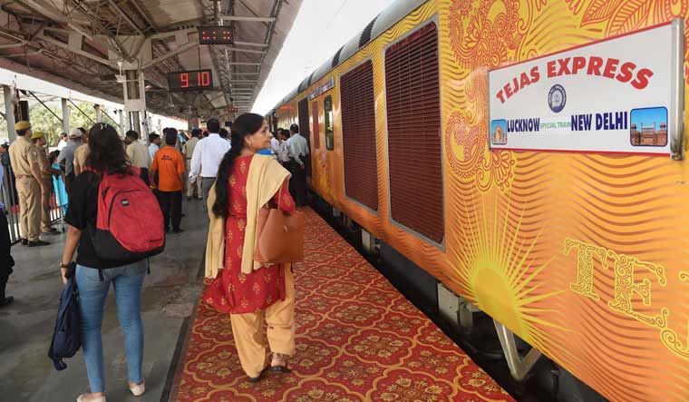Tejas Express in Lucknow PTI
