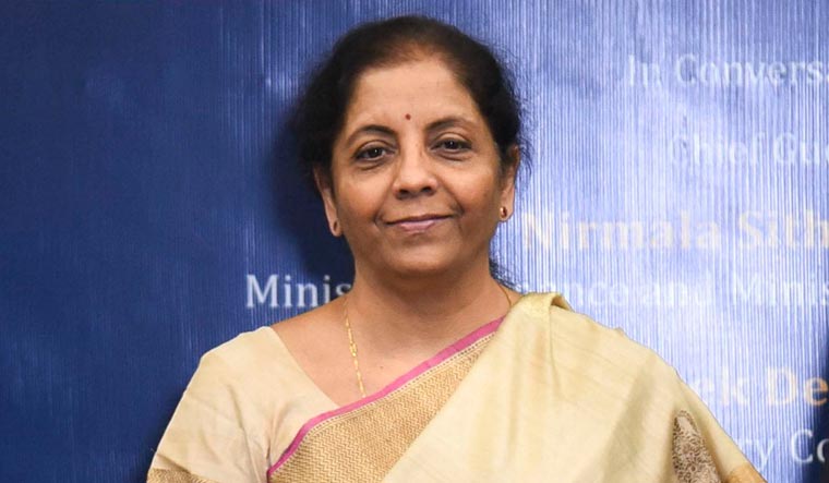 Finance Minister Nirmala Sitharaman at the unveiling of the book 