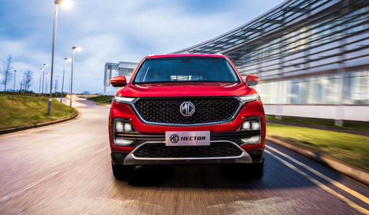 Front view of the MG Hector (Image courtesy MG Motors)