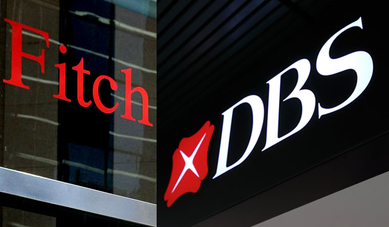 Fitch-Ratings (Left) DBS Bank (Right) | Shutterstock