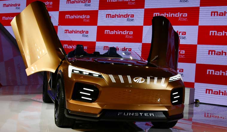 Image result for Mahindra funster Electric Concept launched"