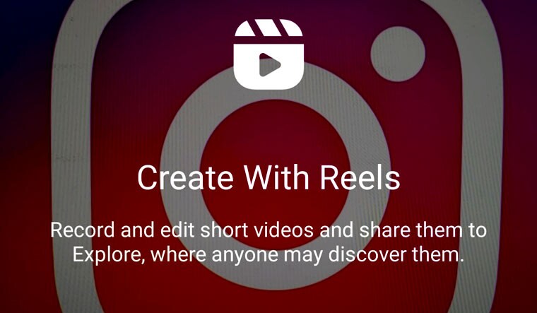 A screenshot of the UI of Instagram Reels