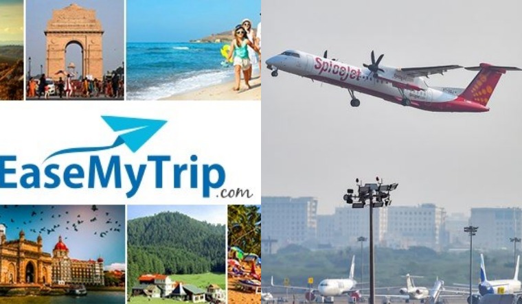 spicejet easemytrip collage