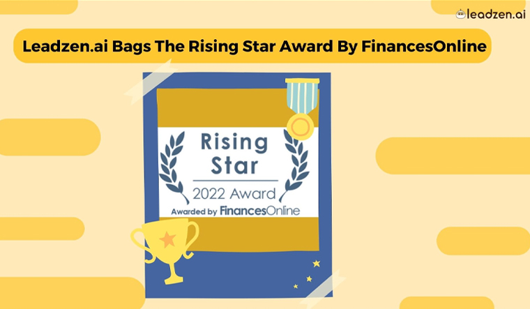 Leadzen ai Bags The Rising Star Award By FinancesOnline The Week