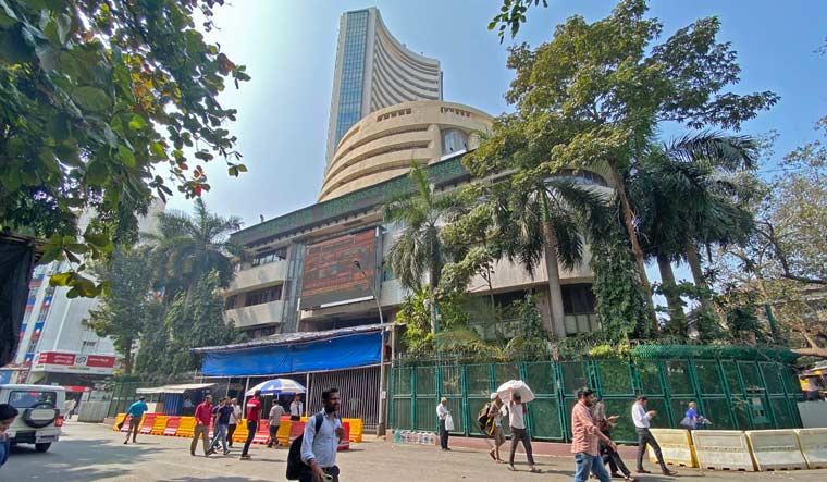 BSE Sensex was up over 1,200 points and hit an intra-day high of 60,773.44 points, but eventually ended at 59,708.08 points, up 158 points | Amey Mansabdar