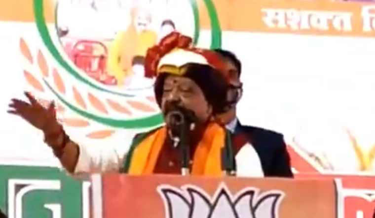 Screengrab of BJP National General Secretary Kailash Vijayvargiya from the video | Twitter profile of Congress spokesperson Narendra Saluja