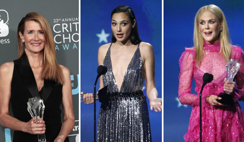 Women of Hollywood rule 2018 #CriticsChoice awards