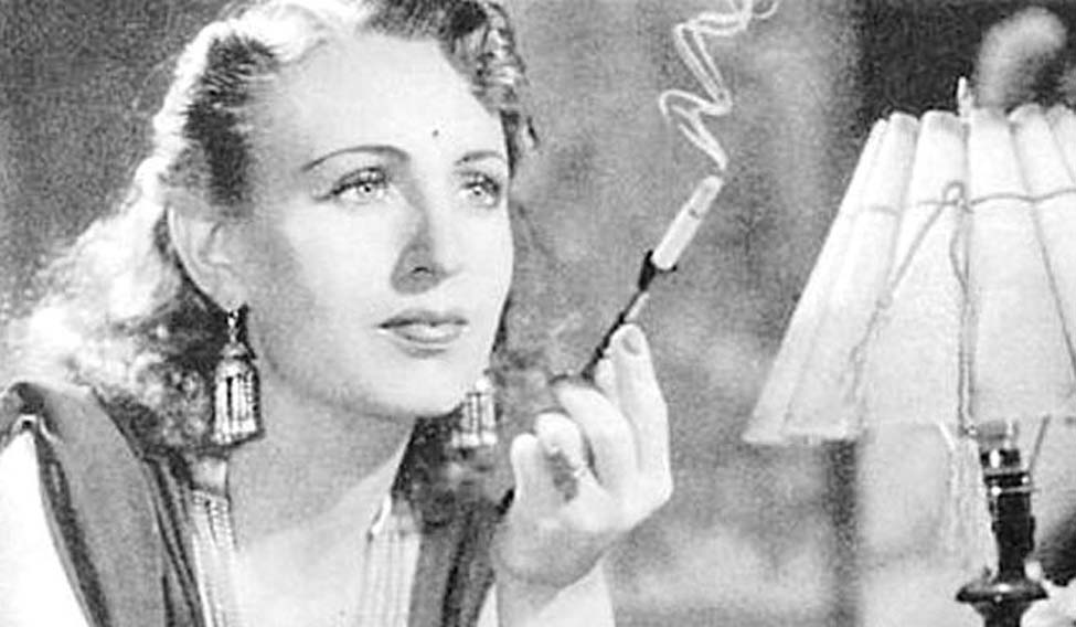 Bollywood's action heroine Mary Evans, alias Nadia aka Fearless Nadia, in her onscreen roles