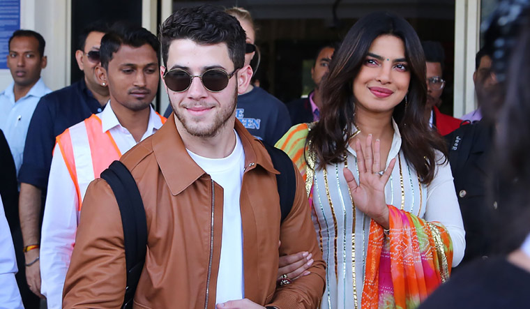Actor Priyanka Chopra and US musician Nick Jonas arrive in Jodhpur in Rajasthan | AFP