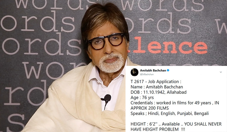 Amitabh Bachchan resume on Twitter