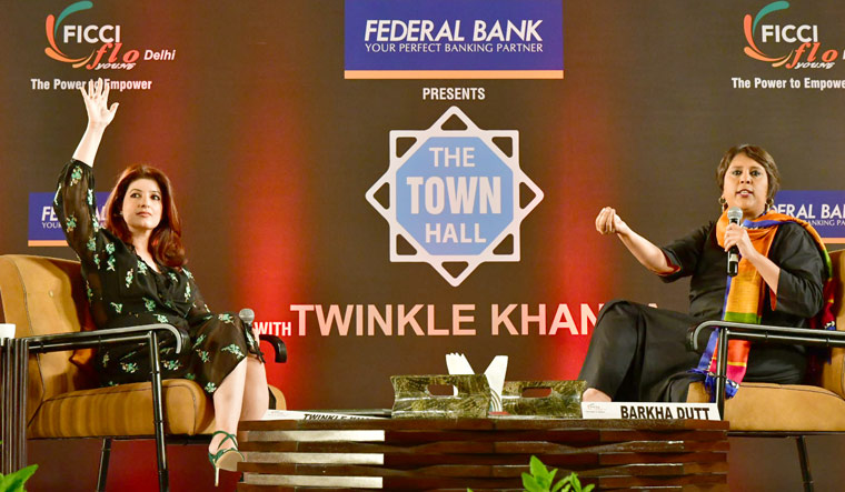 Twinkle Khanna and Barkha Dutt