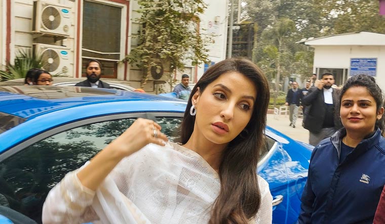Bollywood actor Nora Fatehi arrives at Patiala House Court | PTI