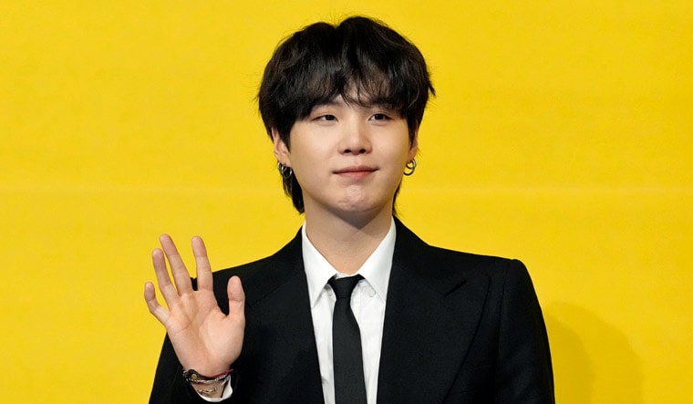Suga, a member of South Korean K-pop band BTS | AP