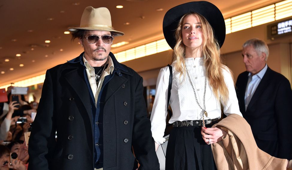Johnny Depp and wife