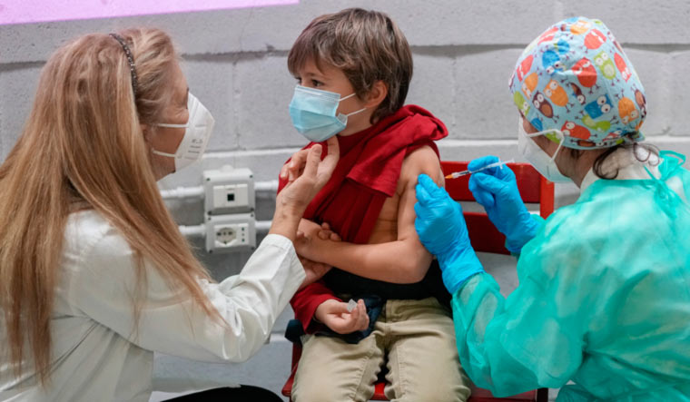 Virus Outbreak Italy Under-12 Vaccination