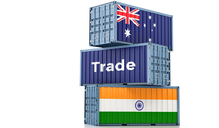 India-Australia-trade-export-India-Australia-Aus-flags-business-trade-shut