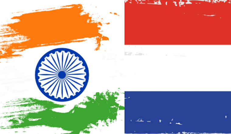 India-Netherlands-flags-shut