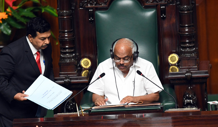 Ramesh Kumar was unanimously elected the Speaker of the Karnataka Assembly | ANI/Twitter