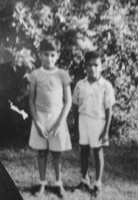 Eight-year-old Rajiv Gandhi [left] with Ramu Katakam, now an architect in Goa. This was taken in 1952 in New Delhi. Rajiv Gandhi was a frequent visitor to Ramu's house | Courtesy: Ramu Katakam