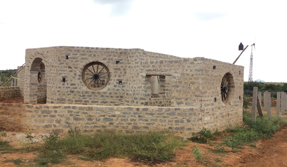 A new community kitchen under construction.