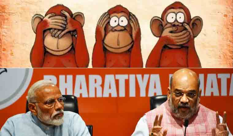 Akhilesh tweets image of 3 monkeys to take a dig at Modi-Shah press meet -  The Week