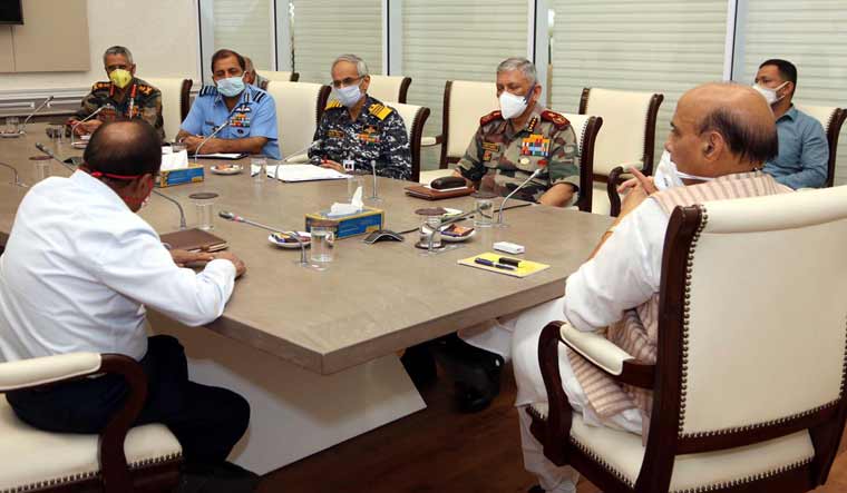 The plan of action was finalized at the meeting earlier in the day presided over by Defense Minister Rajnath Singh with the three Service chiefs, CDS and National Security Adviser Ajit Doval
