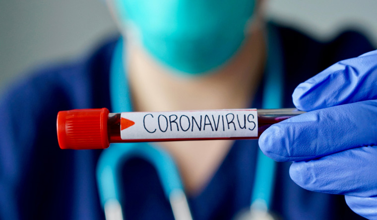 Nurse-wearing-respirator-mask-positive-blood-test-result-Coronavirus-covid-19-shut