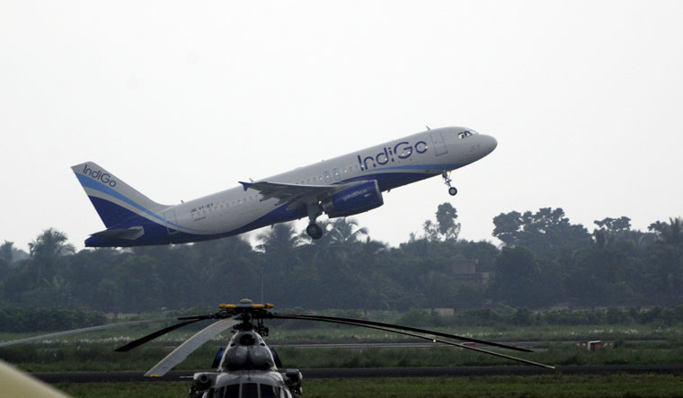 The airlines will have to land all their domestic passenger flights at destinations by 11.59 pm on Tuesday | Salil Bera