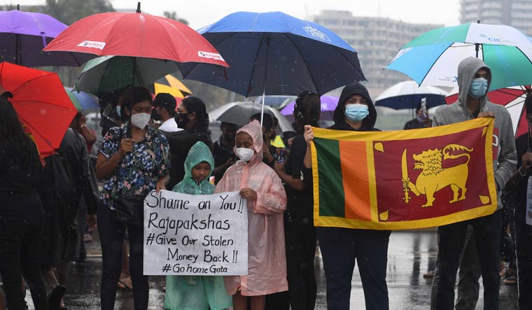Sri Lankans demanding president Gotabaya Rajapaksa's resignation protest in Colombo | Bhanu Prakash Chandra
