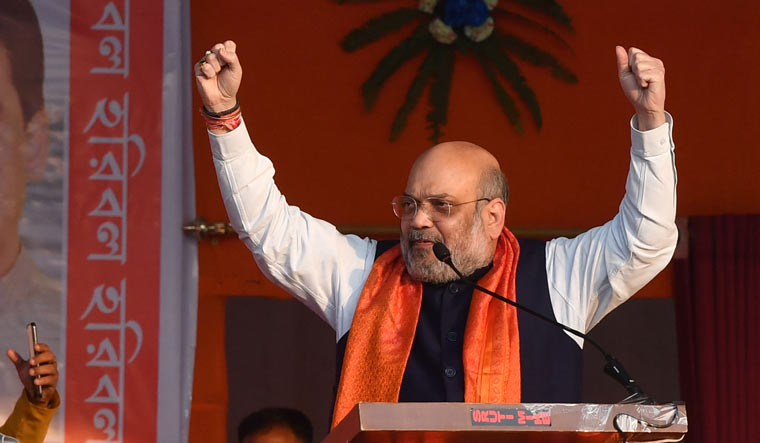 Union Home Minister Amit Shah addresses a public rally at Thakurnagar in West Bengal | PTI