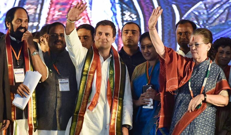 Congress Relly Sonia, Rahul attack TRS chief Rao for 'family rule' in Telangana - The Week