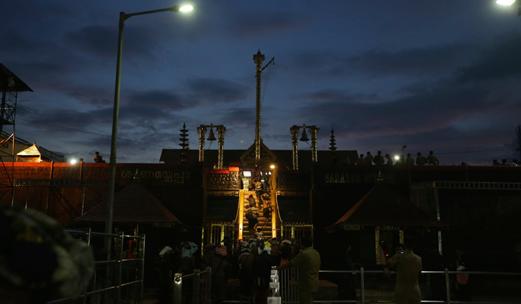 Lord Ayyappa temple at Sabarimala | AP
