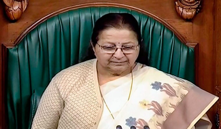[File] Lok Sabha Speaker Sumitra Mahajan | PTI