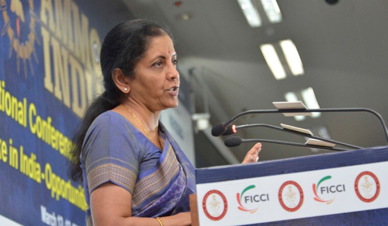 Defence Minister Nirmala Sitharaman speaking at the 'International Conference on Military Ammunition: Make in India—Opportunities and Challenges' | Arvind Jain