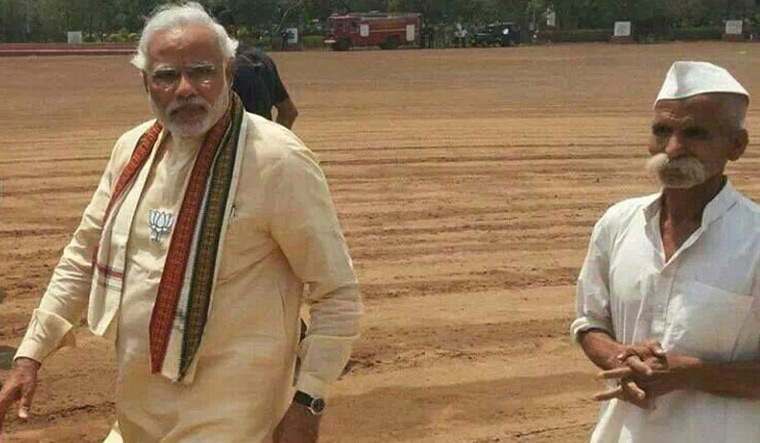 Sambhaji Bhide with Modi