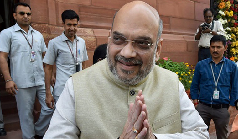 Amit shah with folded hands