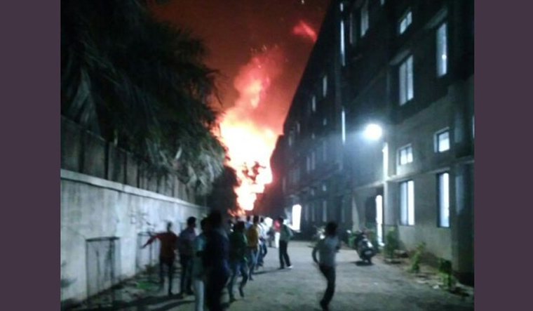 Palghar industrial estate fire ANI