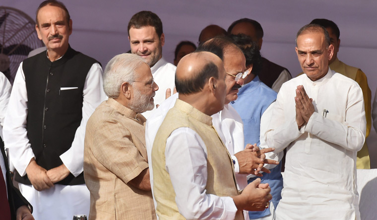 Rahul with Modi