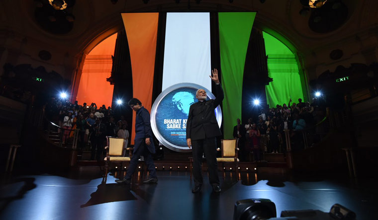 Prime Minister Narendra Modi said addressing the gathering during the 'Bharat Ki Baat, Sabke Saath' programme at the iconic Central Hall Westminster in London | Twitter/NarendraModi
