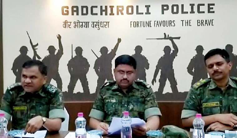 16 Naxals were killed in an encounter with security forces at Kasansur forest in Maharashtra's Gadchiroli