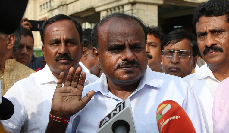 HD Kumaraswamy will take oath as chief minister of Karnataka today and top opposition leaders are expected to be in attendance