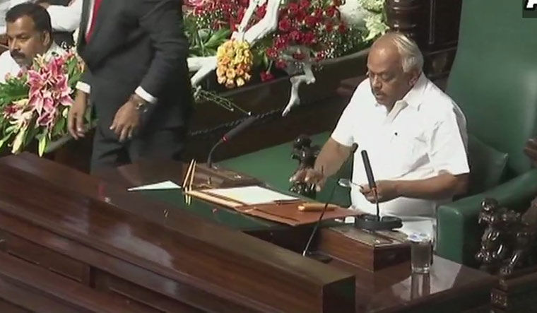 Ramesh Kumar was unanimously elected the Speaker of the Karnataka Assembly | ANI/Twitter