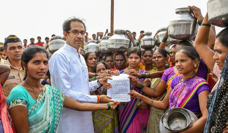  Shiv Sena chief Uddhav Thackeray during a campaign rally for Palghar Assembly by-polls | PTI