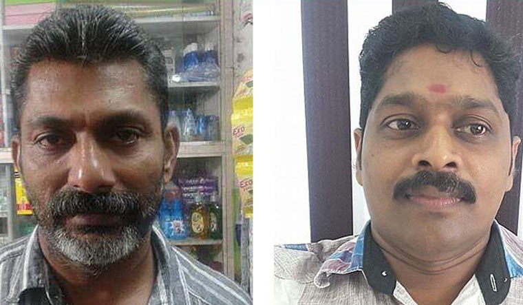 CPI(M) leader Babu and RSS activist Shamej, who were killed in political violence | via ManoramaOnline
