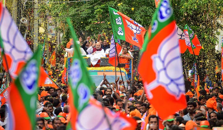 BJP national president Amit Shah campaigns in Bengaluru | PTI