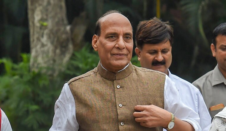 Union Home Minister Rajnath Singh leaves after BJP Parliamentary Party meeting, in New Delhi | PTI
