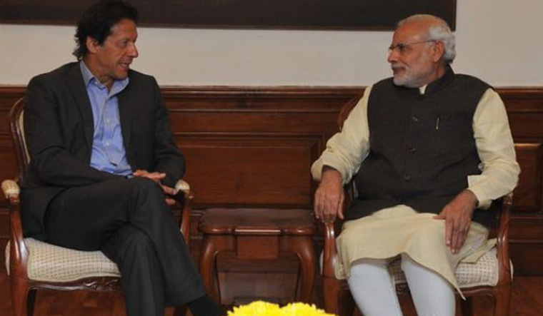A file photo of Prime Minister Narendra Modi with Imran Khan